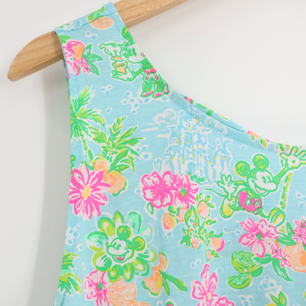 Lilly Pulitzer x Disney Parks Kristen Swing Tank Dress Sz XL Pima Cotton - Picture 5 of 10